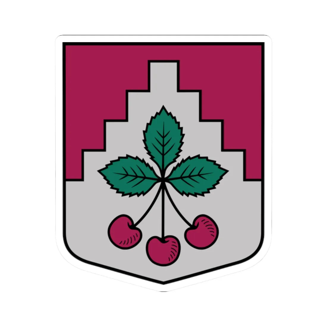 Ēdoles pagasta ģerbonis (Latvia) (Coat of Arms) STICKER Vinyl Kiss-Cut Decal 2 Inch White - The Sticker Space