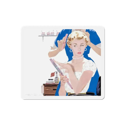Dolled Up, woman's magazine story illustration, 1954 (Magazine Illustration) Refrigerator Magnet - The Sticker Space