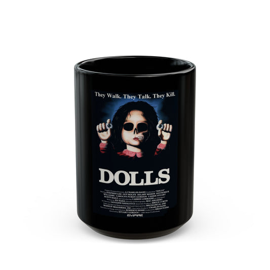 DOLLS 1986 Movie Poster - Black Coffee Mug-15oz-The Sticker Space