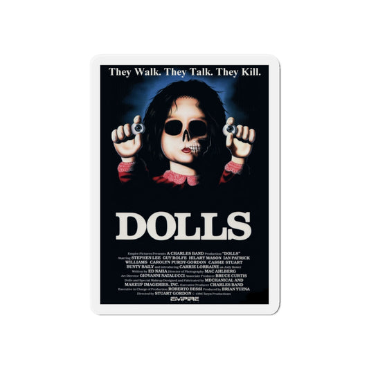 DOLLS 1986 Movie Poster - Die-Cut Magnet-6 × 6"-The Sticker Space