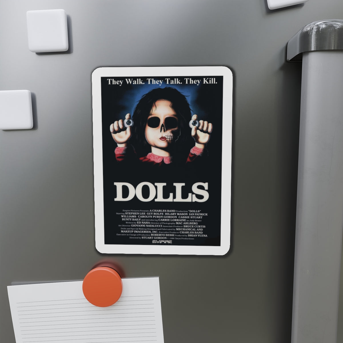 DOLLS 1986 Movie Poster - Die-Cut Magnet-The Sticker Space