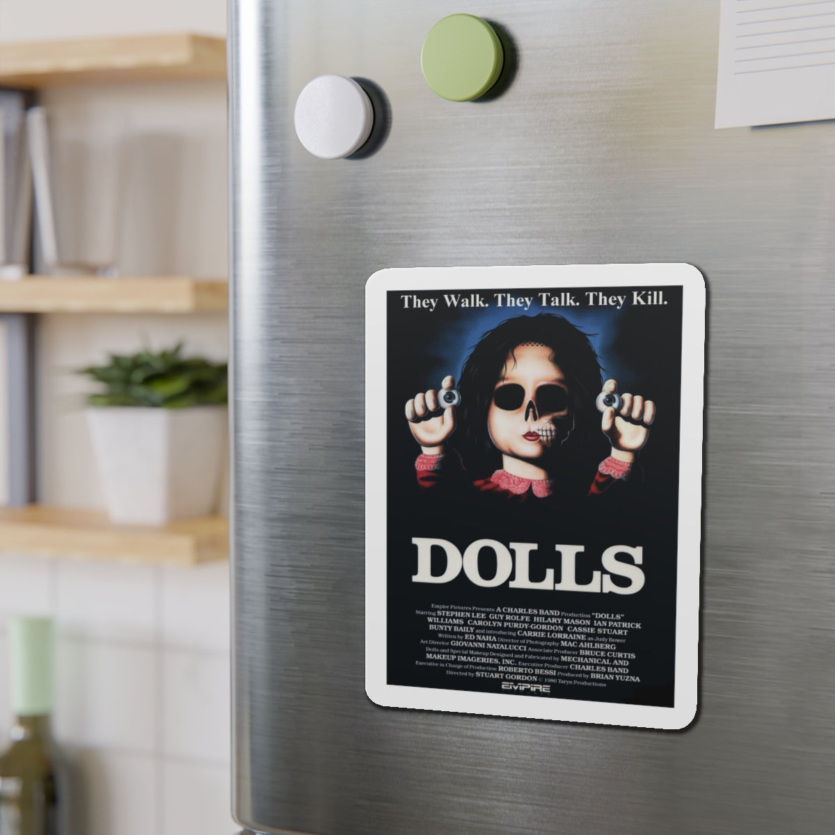 DOLLS 1986 Movie Poster - Die-Cut Magnet-The Sticker Space