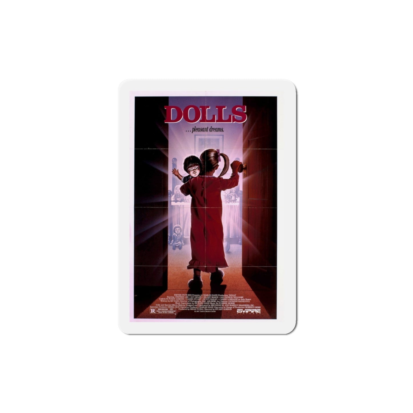 Dolls 1987 Movie Poster Die-Cut Magnet-3" x 3"-The Sticker Space