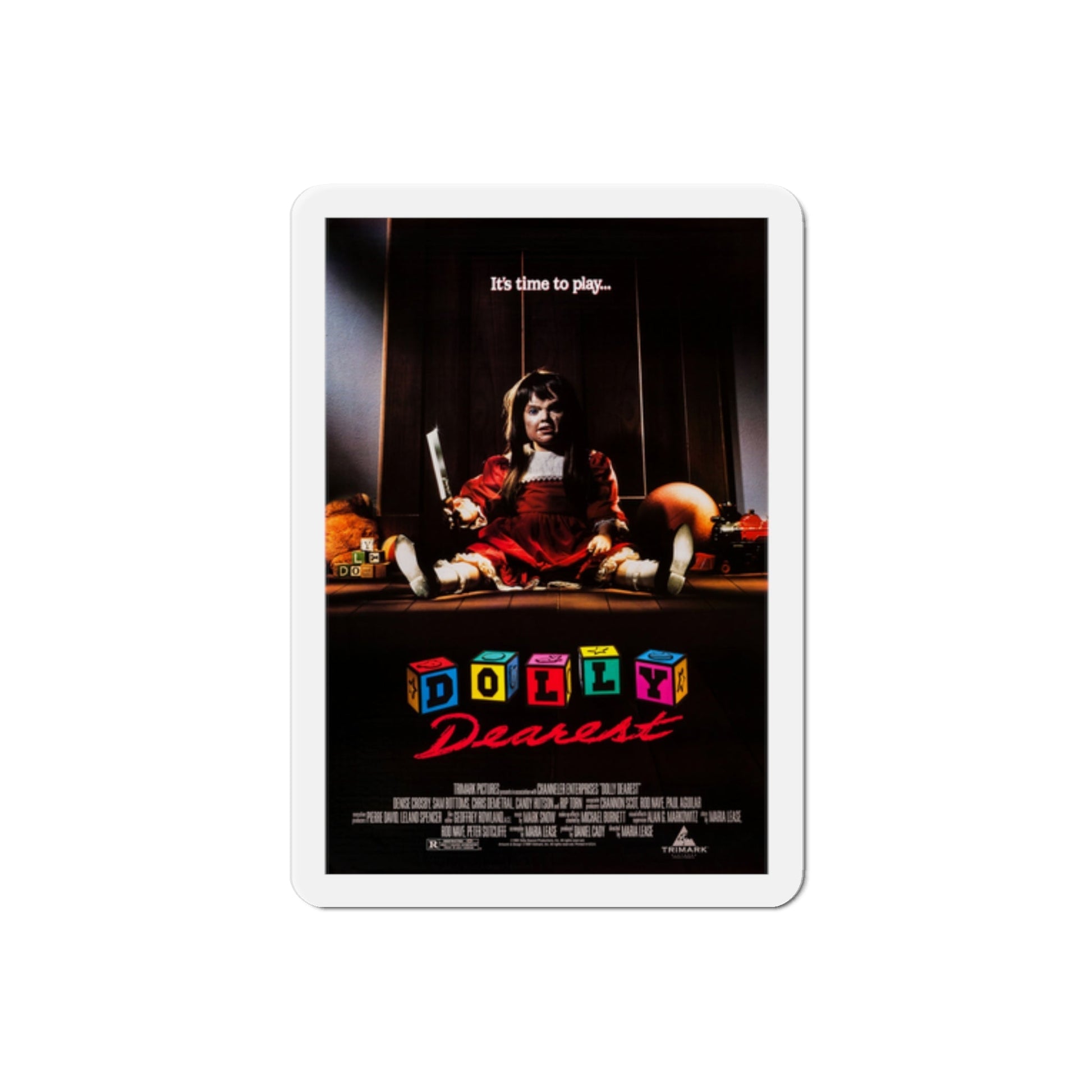 Dolly Dearest 1991 Movie Poster Die-Cut Magnet-2" x 2"-The Sticker Space