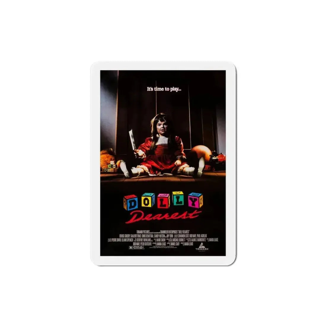 Dolly Dearest 1991 Movie Poster Refrigerator Magnet 3 Inch - The Sticker Space