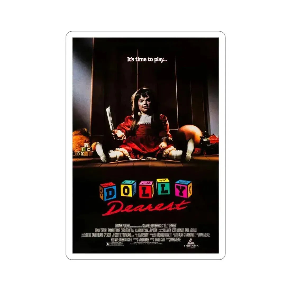 Dolly Dearest 1991 Movie Poster STICKER Vinyl Die-Cut Decal 3 Inch - The Sticker Space