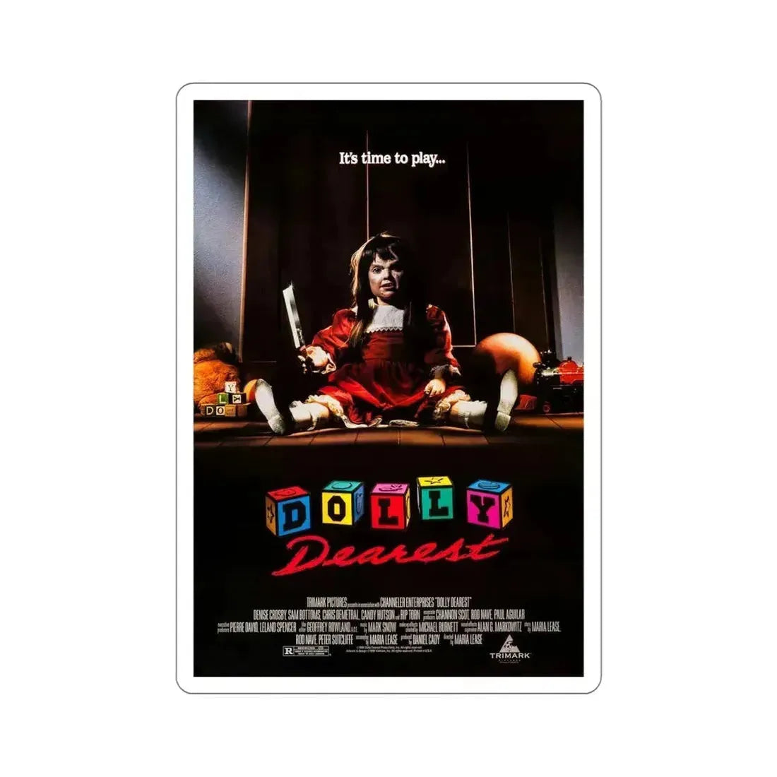 Dolly Dearest 1991 Movie Poster STICKER Vinyl Die-Cut Decal 6 Inch - The Sticker Space