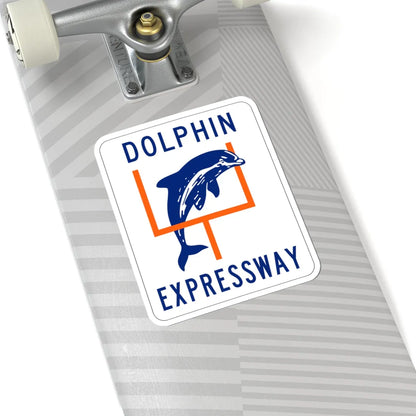 Dolphin Expressway Shield (Florida) (Road Sign) STICKER Vinyl Kiss-Cut Decal - The Sticker Space