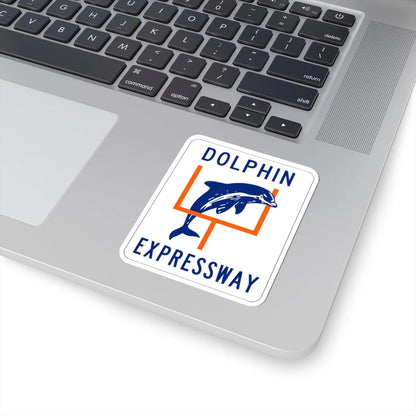 Dolphin Expressway Shield (Florida) (Road Sign) STICKER Vinyl Kiss-Cut Decal - The Sticker Space
