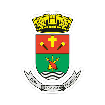 Dom Pedrito - RS - Brasao (Brazil) (Coat of Arms) STICKER Vinyl Kiss-Cut Decal 3 Inch White - The Sticker Space