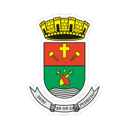 Dom Pedrito - RS - Brasao (Brazil) (Coat of Arms) STICKER Vinyl Kiss-Cut Decal 6 Inch White - The Sticker Space