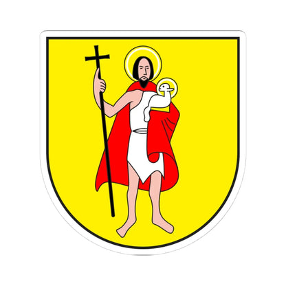 Domat Ems wappen (Switzerland) (Coat of Arms) STICKER Vinyl Kiss-Cut Decal 4 Inch White - The Sticker Space