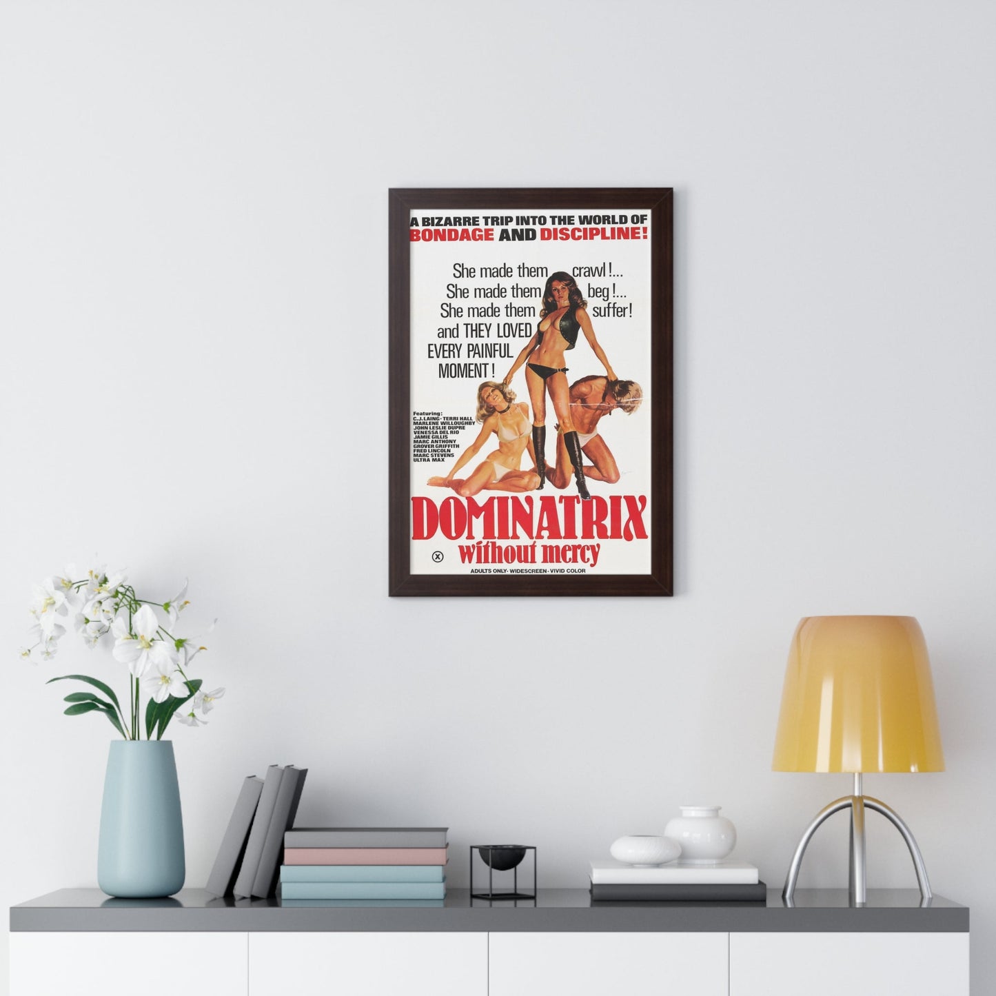 DOMINATRIX WITHOUT MERCY 1976 - Framed Movie Poster-The Sticker Space