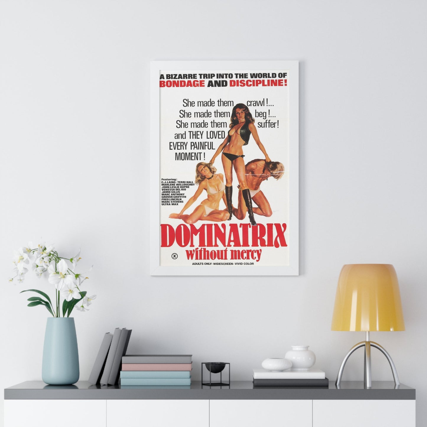 DOMINATRIX WITHOUT MERCY 1976 - Framed Movie Poster-The Sticker Space