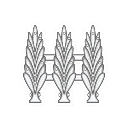 Dominican Republics Military Captain and Lieutenant Rank Insignia (Military Rank) STICKER Vinyl Kiss-Cut Decal 2 Inch White - The Sticker Space