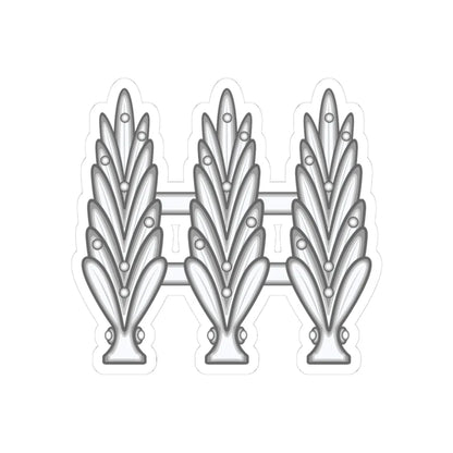 Dominican Republics Military Captain and Lieutenant Rank Insignia (Military Rank) STICKER Vinyl Kiss-Cut Decal 3 Inch White - The Sticker Space