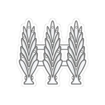 Dominican Republics Military Captain and Lieutenant Rank Insignia (Military Rank) STICKER Vinyl Kiss-Cut Decal 4 Inch White - The Sticker Space