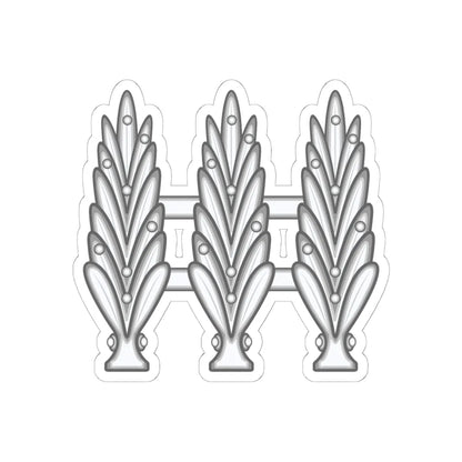 Dominican Republics Military Captain and Lieutenant Rank Insignia (Military Rank) STICKER Vinyl Kiss-Cut Decal 6 Inch White - The Sticker Space