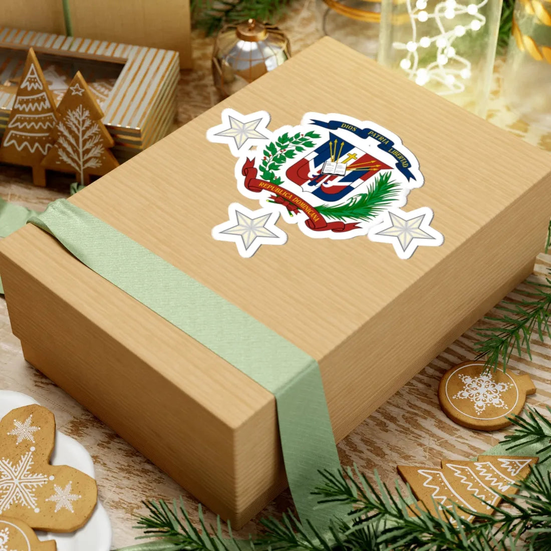 Dominican Republics Military Lieutenant General and Admiral Insignia (Military Rank) STICKER Vinyl Kiss-Cut Decal - The Sticker Space