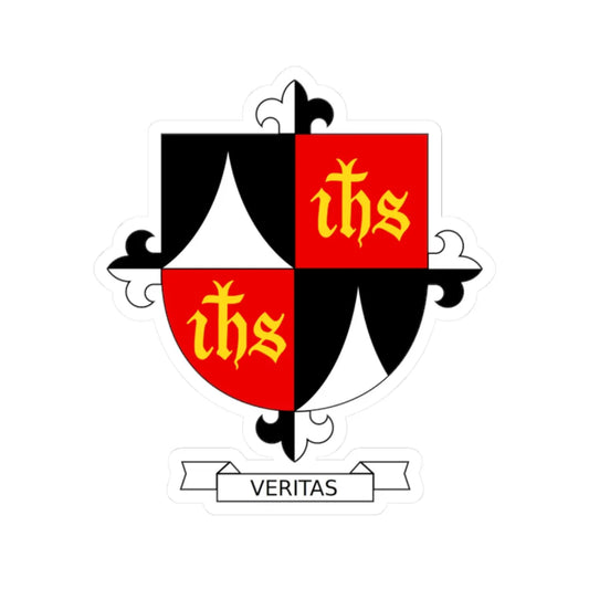 Dominican US Western province coat of arms (United States) (Coat of Arms) STICKER Vinyl Kiss-Cut Decal 2 Inch White - The Sticker Space