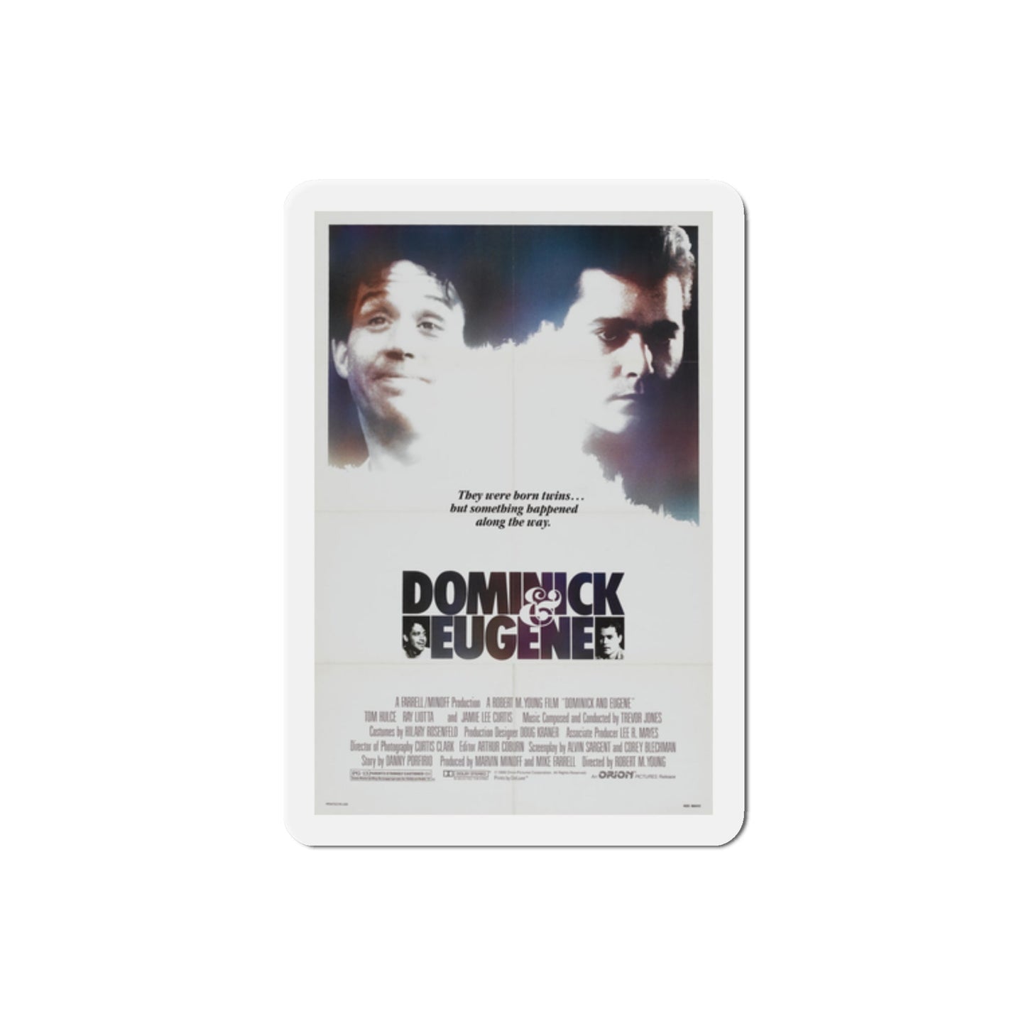 Dominick & Eugene 1988 Movie Poster Die-Cut Magnet-2" x 2"-The Sticker Space