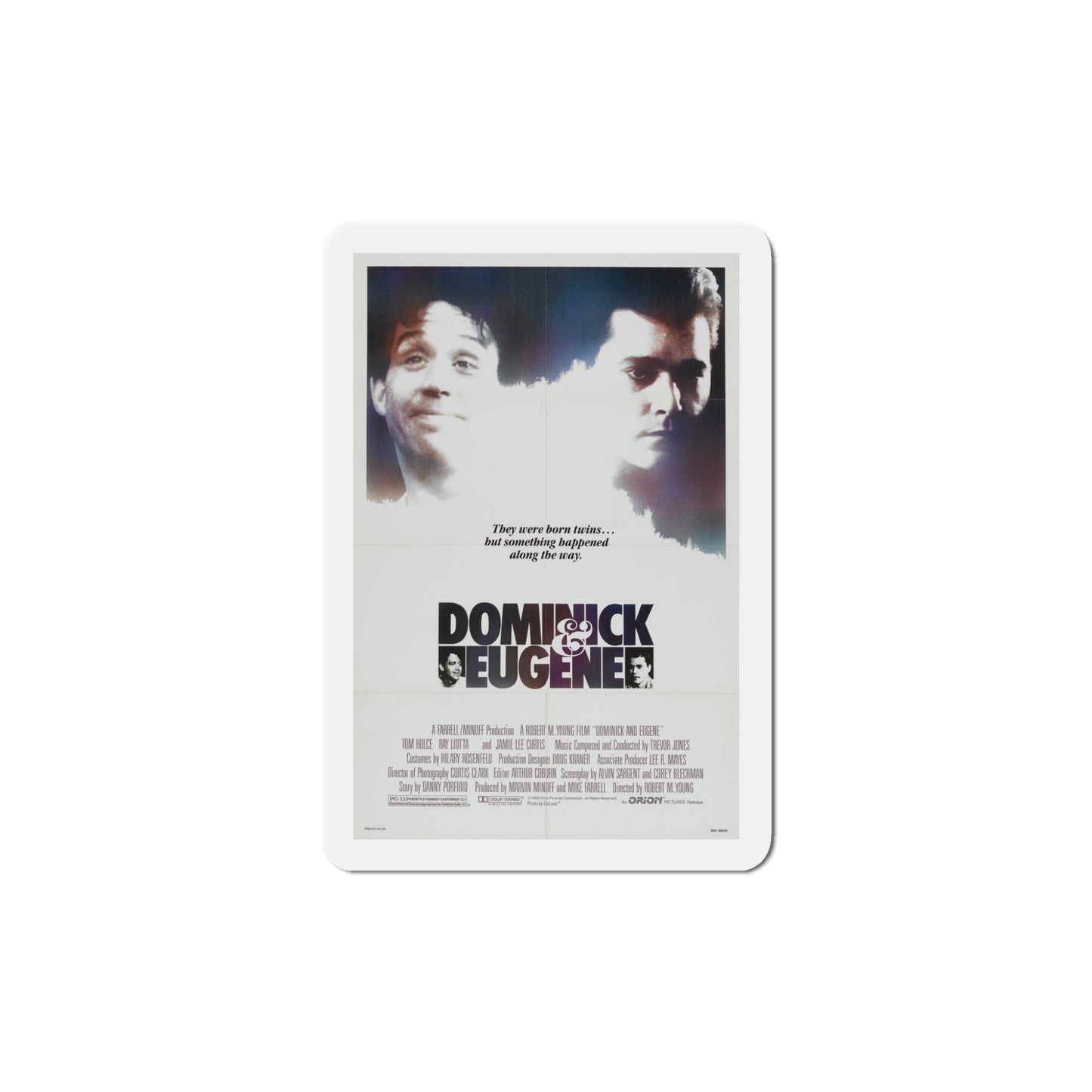 Dominick & Eugene 1988 Movie Poster Die-Cut Magnet-5" x 5"-The Sticker Space