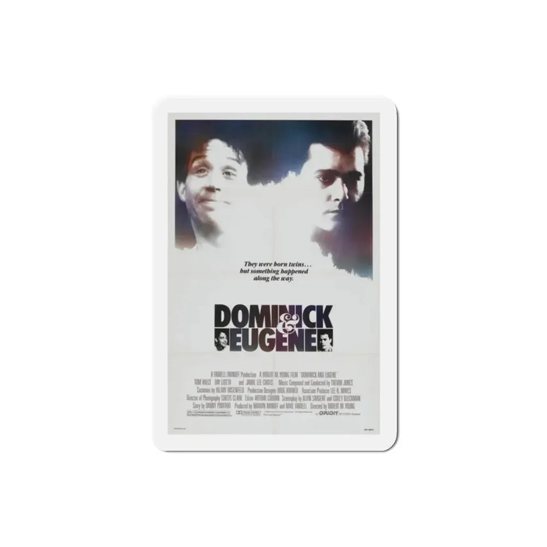 Dominick & Eugene 1988 Movie Poster Refrigerator Magnet 2 Inch - The Sticker Space