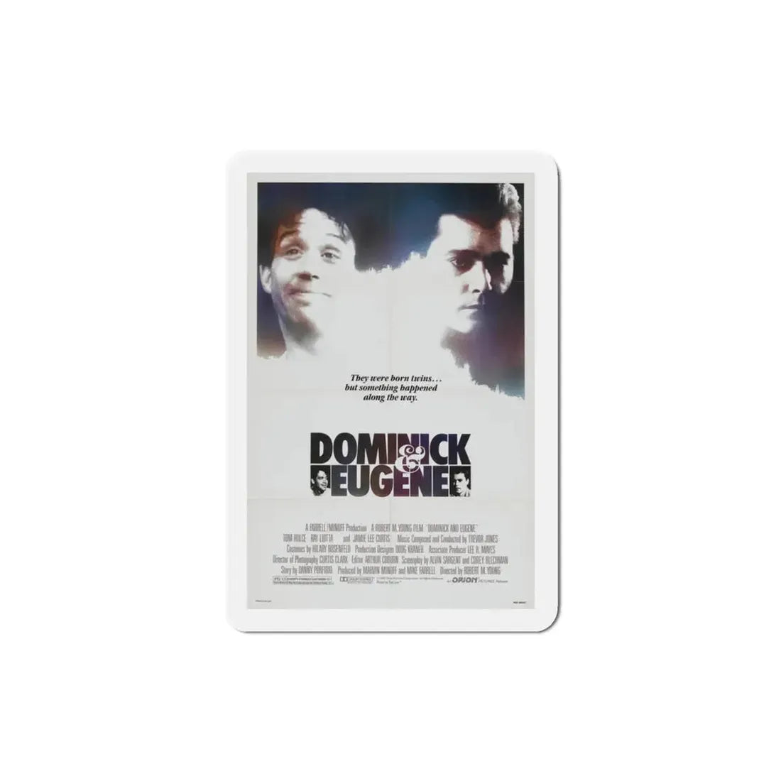Dominick & Eugene 1988 Movie Poster Refrigerator Magnet 3 Inch - The Sticker Space