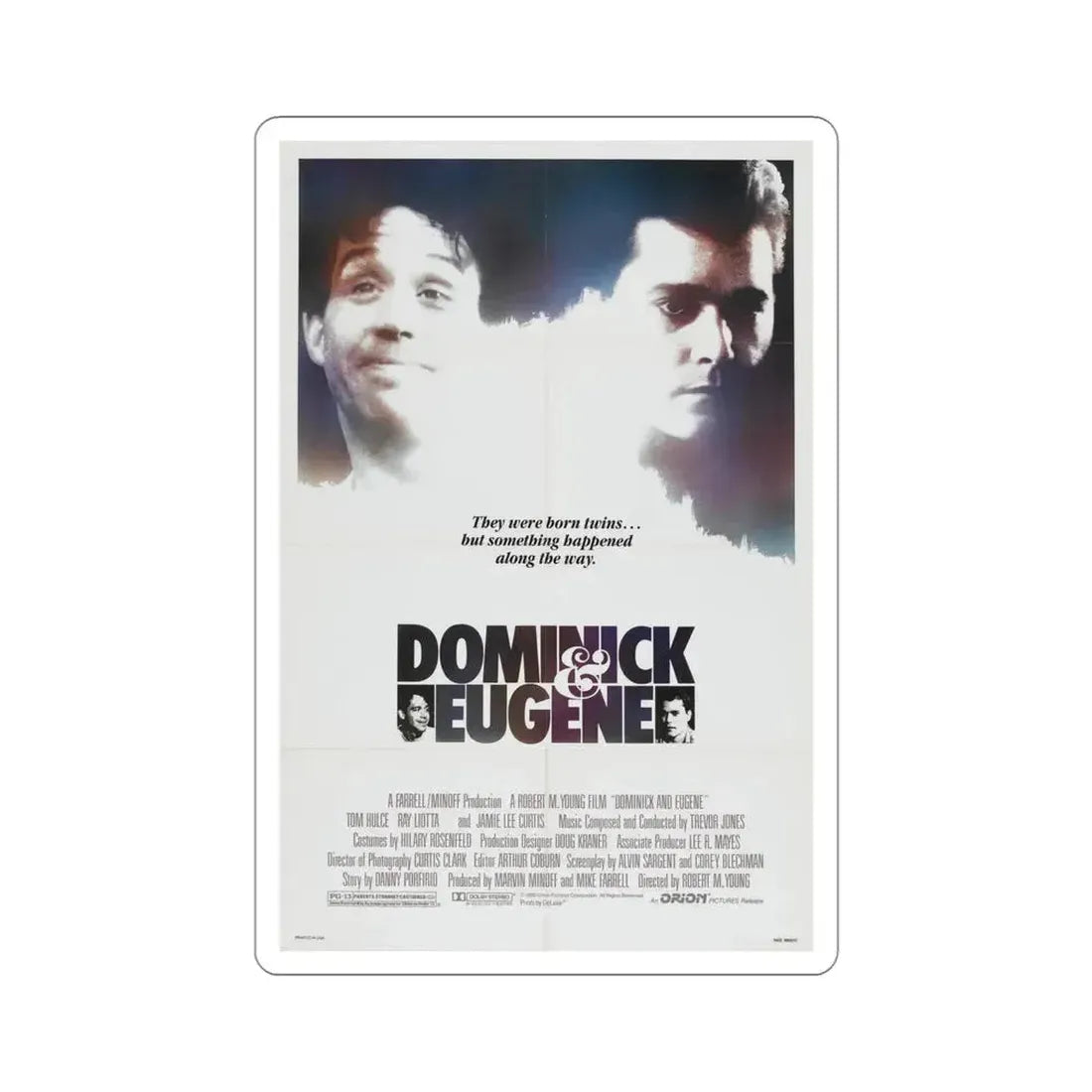 Dominick & Eugene 1988 Movie Poster STICKER Vinyl Die-Cut Decal 4 Inch - The Sticker Space