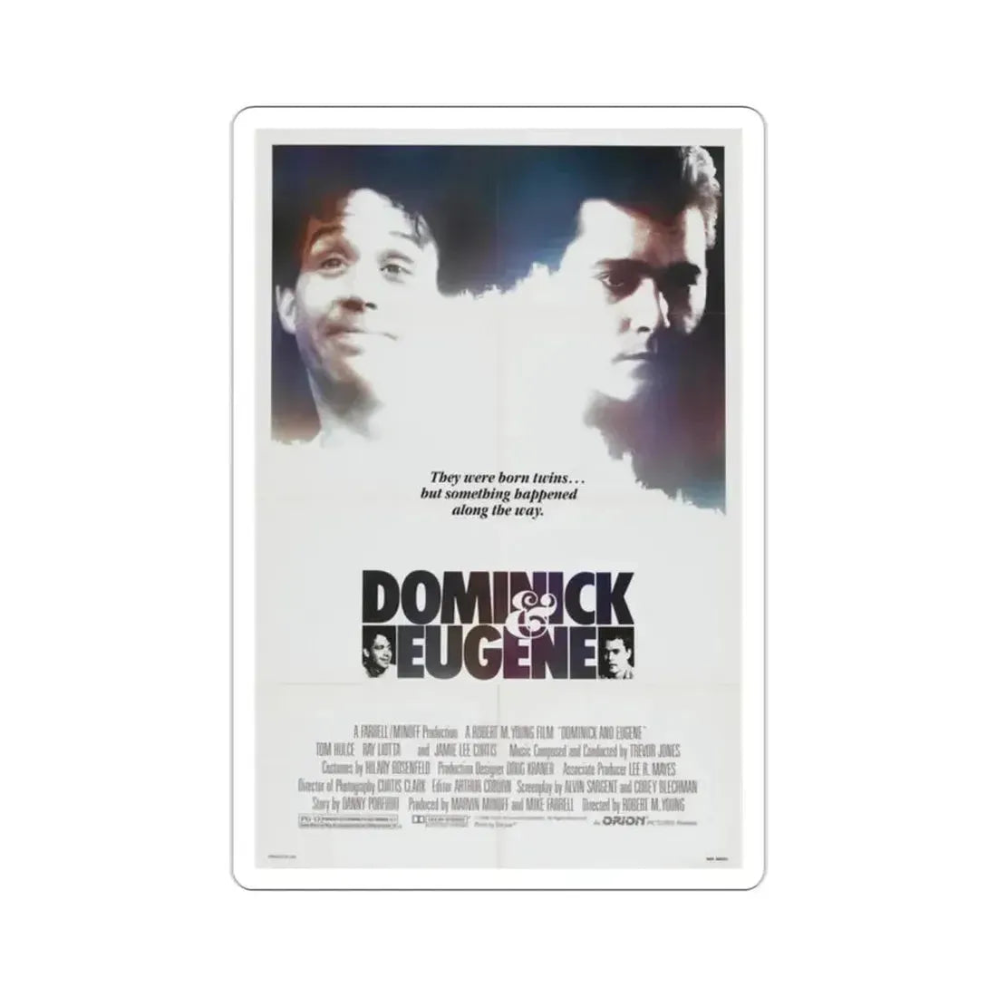 Dominick & Eugene 1988 Movie Poster STICKER Vinyl Die-Cut Decal - The Sticker Space