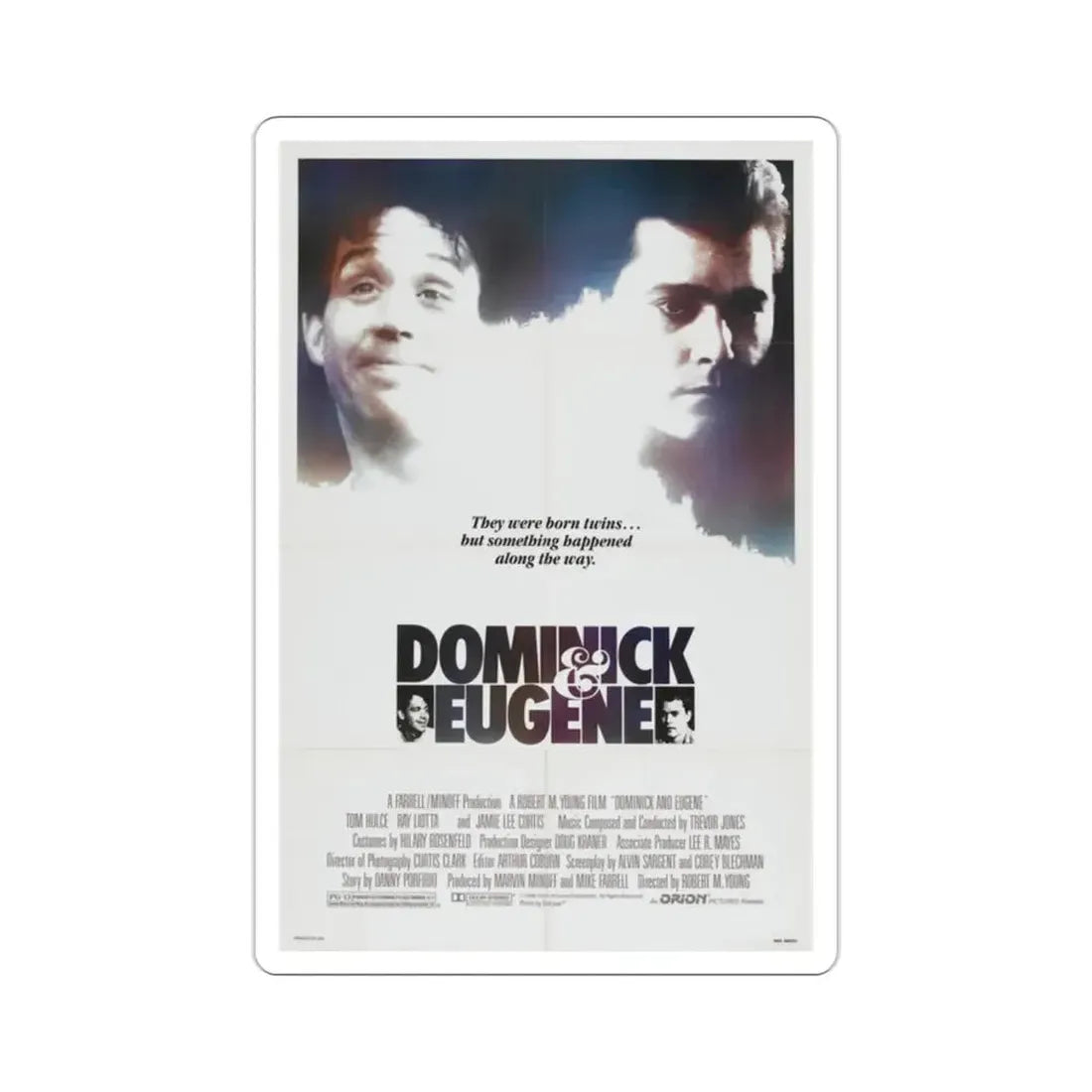 Dominick & Eugene 1988 Movie Poster STICKER Vinyl Die-Cut Decal - The Sticker Space