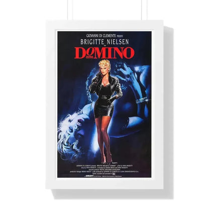 DOMINO 1988 - Framed Movie Poster 16″ x 24″ White - The Sticker Space