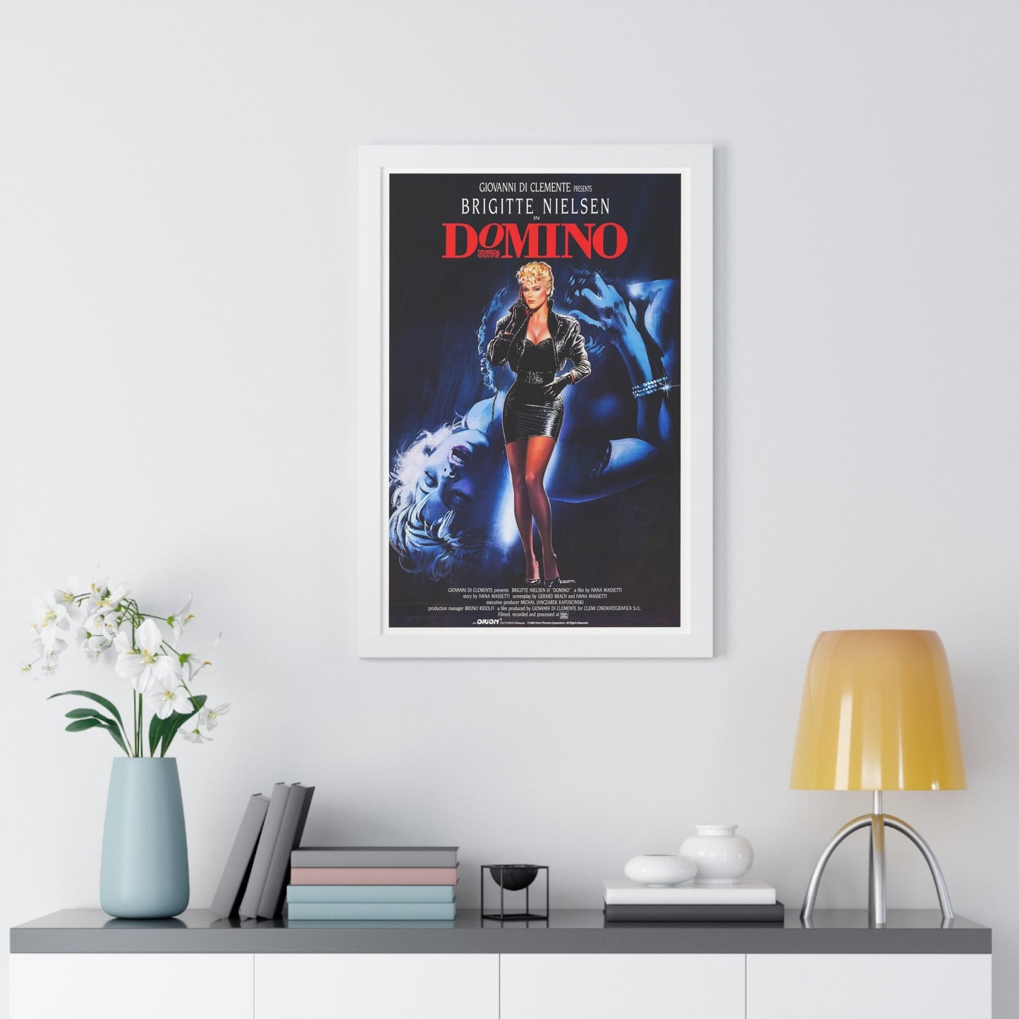 DOMINO 1988 - Framed Movie Poster-The Sticker Space