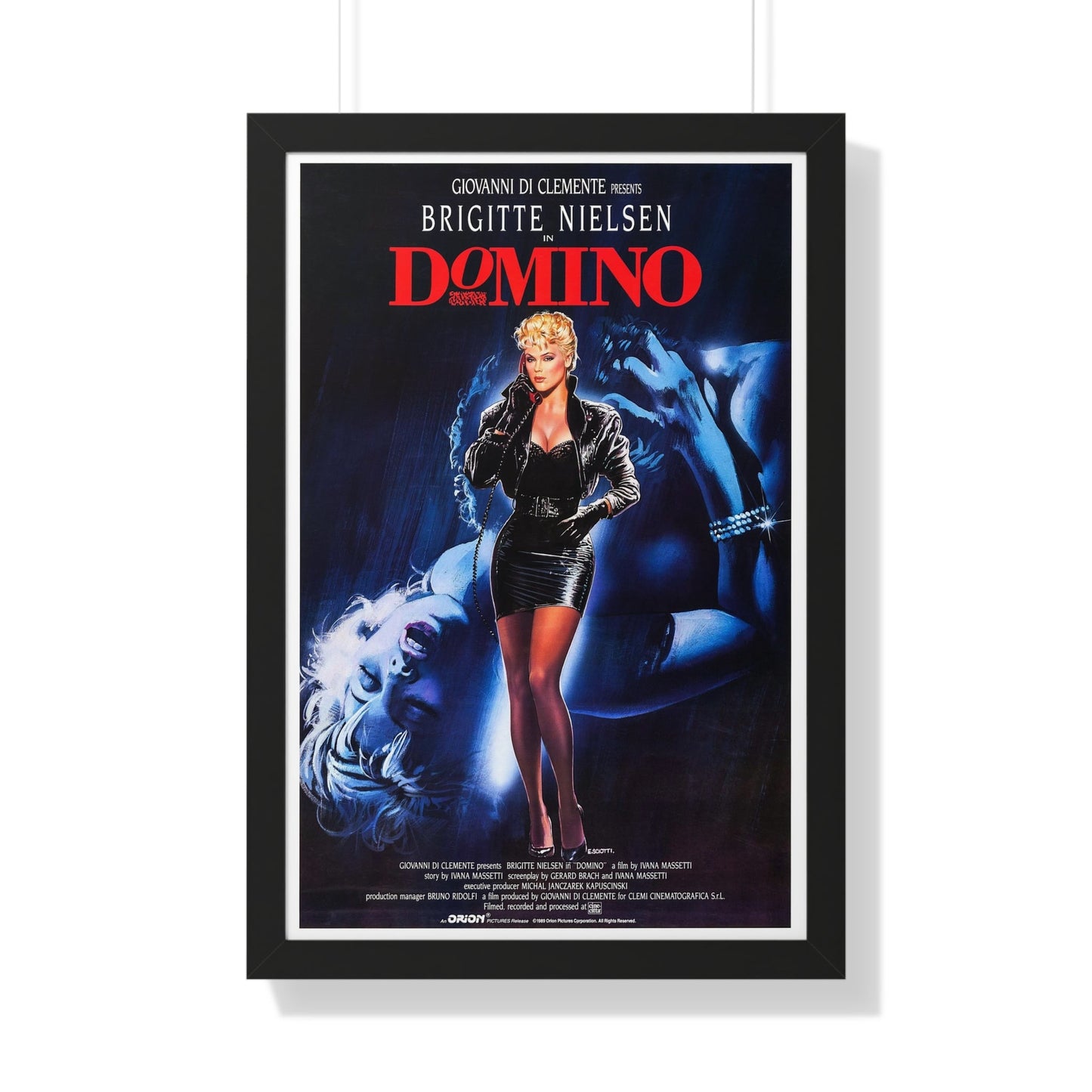 DOMINO 1988 - Framed Movie Poster-20" x 30"-The Sticker Space