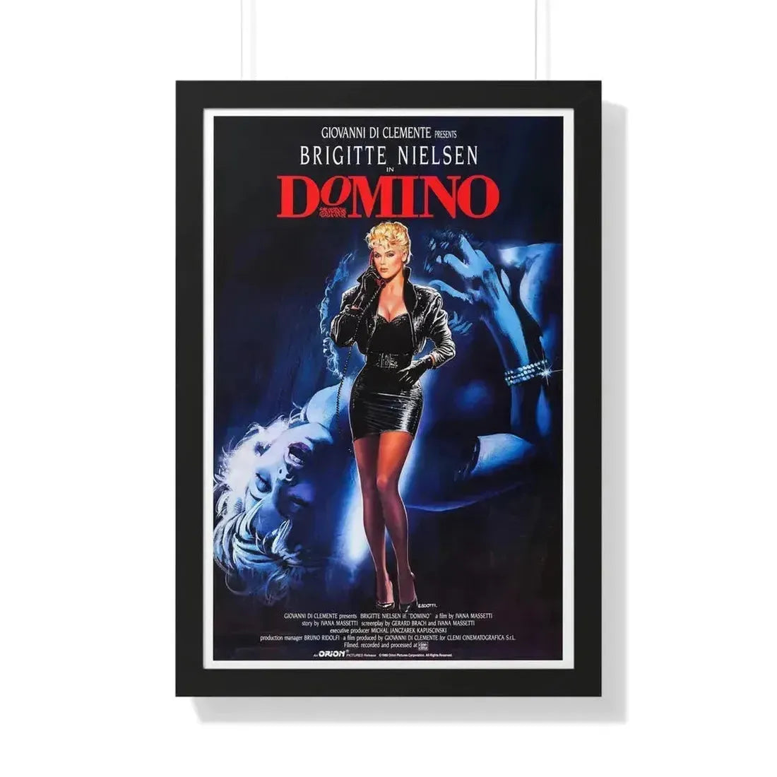 DOMINO 1988 - Framed Movie Poster 20" x 30" Black - The Sticker Space