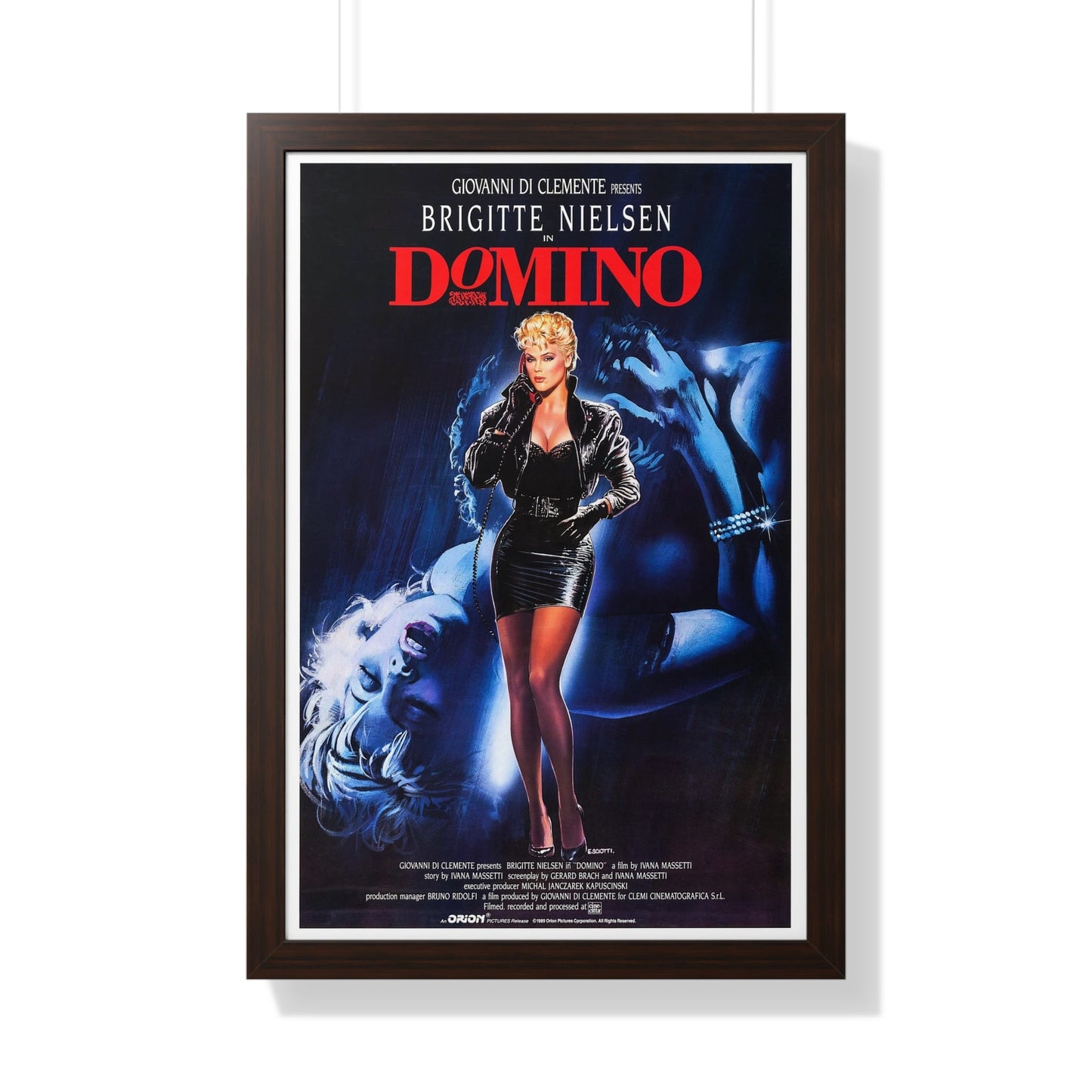 DOMINO 1988 - Framed Movie Poster-20" x 30"-The Sticker Space