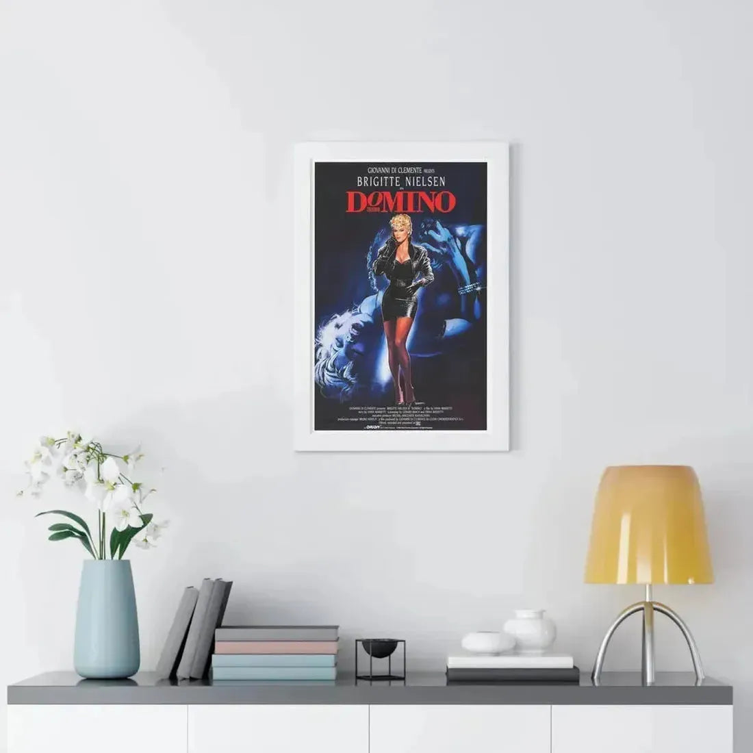 DOMINO 1988 - Framed Movie Poster - The Sticker Space