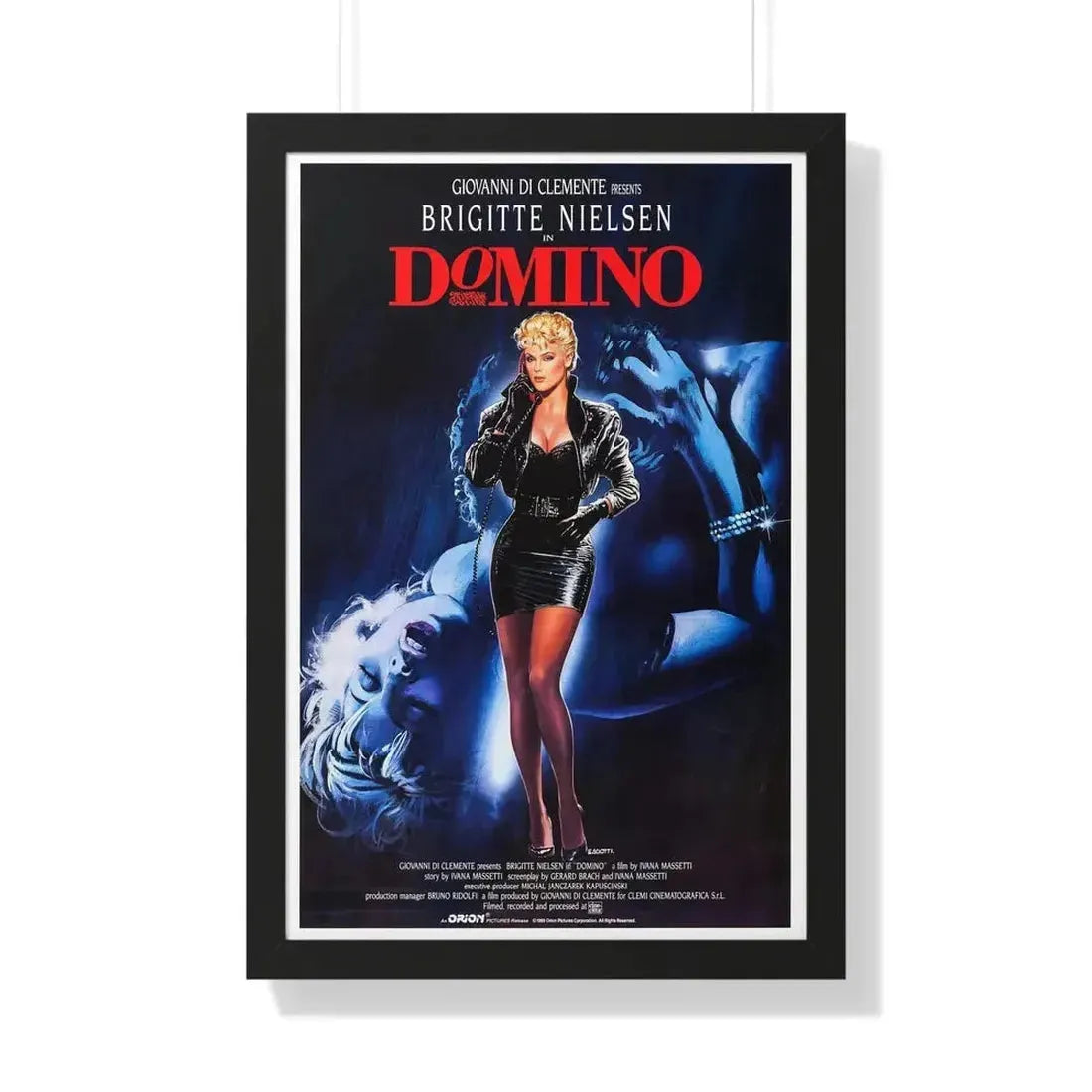 DOMINO 1988 - Framed Movie Poster - The Sticker Space