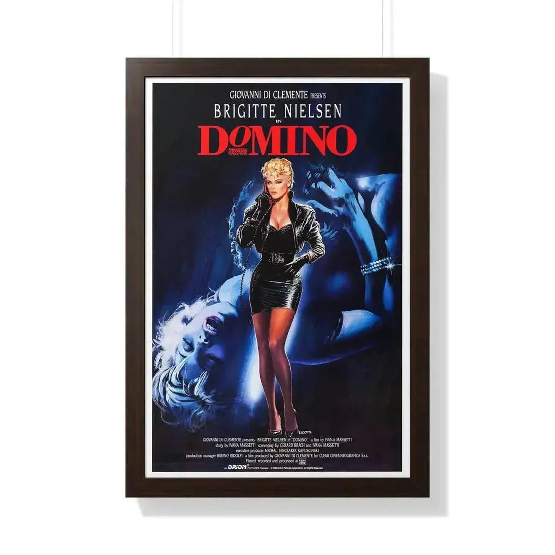 DOMINO 1988 - Framed Movie Poster - The Sticker Space