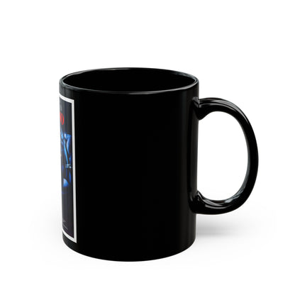 DOMINO 1988 Movie Poster - Black Coffee Mug-The Sticker Space