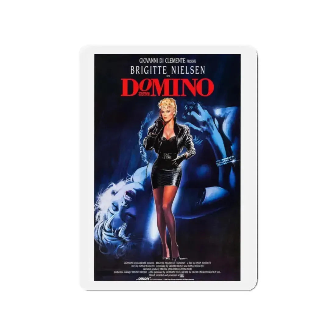 DOMINO 1988 Movie Poster - Refrigerator Magnet 2 Inch - The Sticker Space