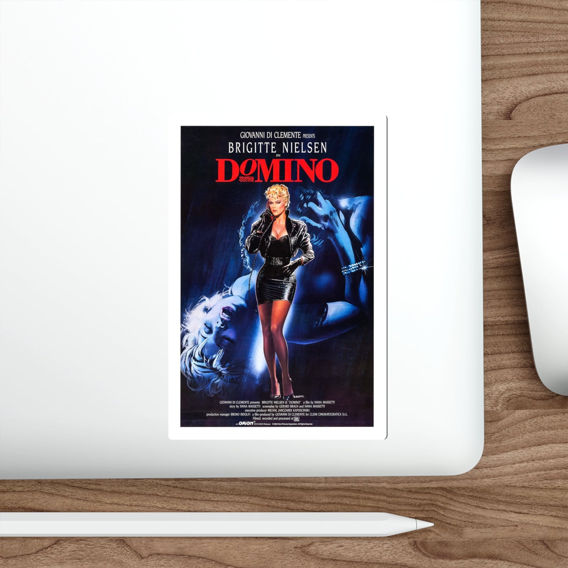 DOMINO 1988 Movie Poster STICKER Vinyl Die-Cut Decal-The Sticker Space