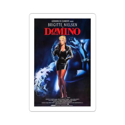 DOMINO 1988 Movie Poster - STICKER Vinyl Kiss-Cut Decal 2 Inch White - The Sticker Space