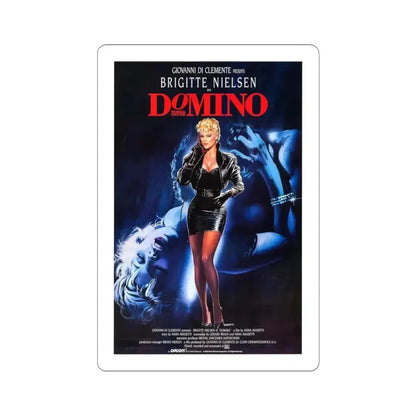 DOMINO 1988 Movie Poster - STICKER Vinyl Kiss-Cut Decal 3 Inch White - The Sticker Space