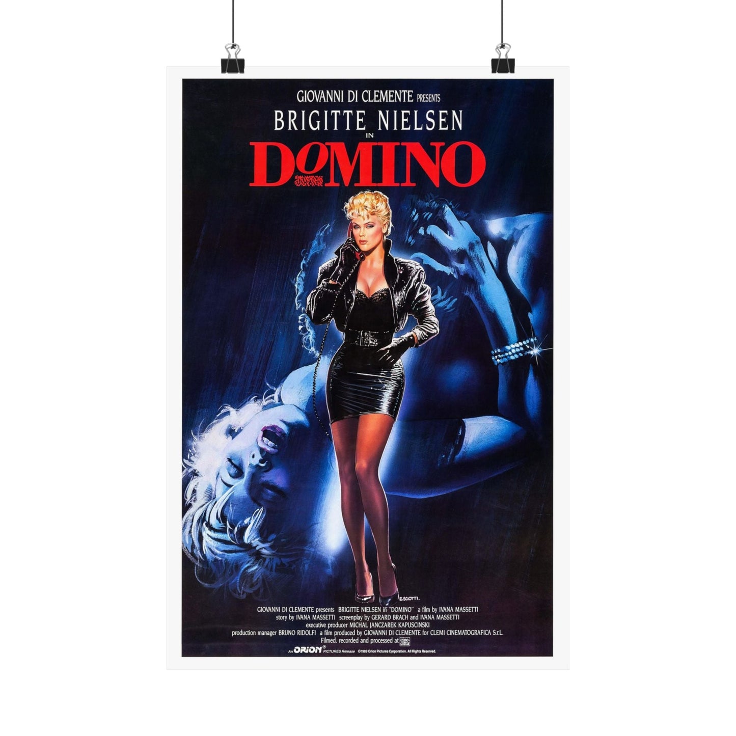 DOMINO 1988 - Paper Movie Poster-12″ x 18″-The Sticker Space