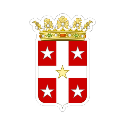 Domodossola-Stemma (Italy) (Coat of Arms) STICKER Vinyl Kiss-Cut Decal 6 Inch White - The Sticker Space