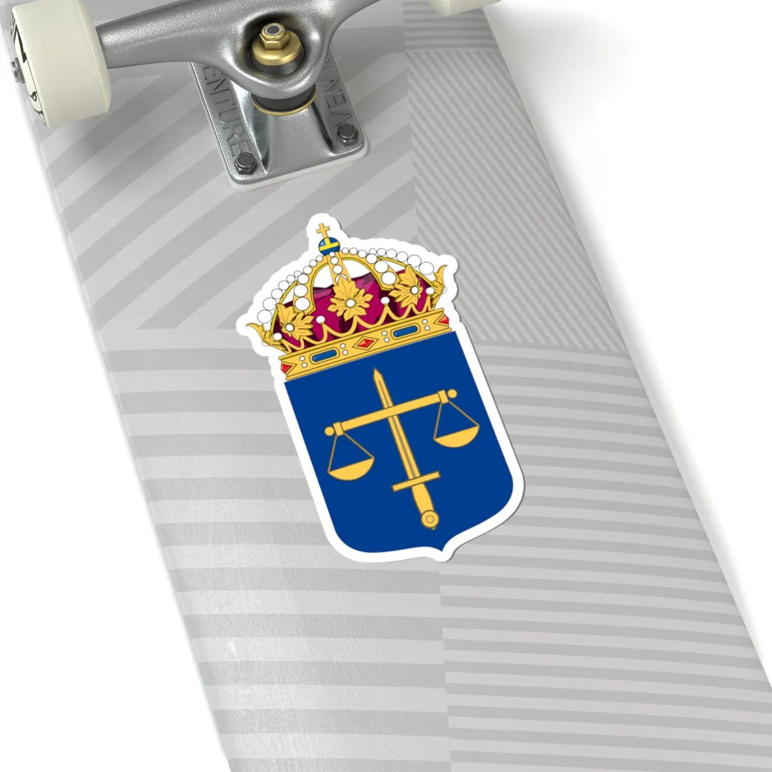 Domstolsverket vapen bra (Sweden) (Coat of Arms) STICKER Vinyl Kiss-Cut Decal - The Sticker Space