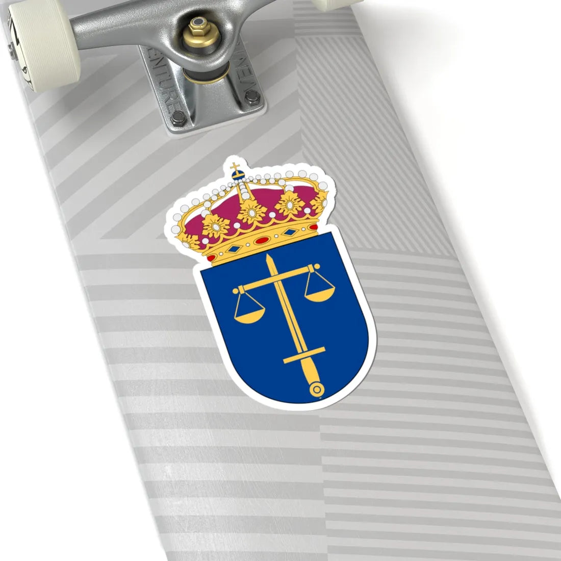 Domstolsverket vapen (Sweden) (Coat of Arms) STICKER Vinyl Kiss-Cut Decal - The Sticker Space