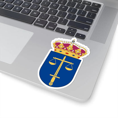 Domstolsverket vapen (Sweden) (Coat of Arms) STICKER Vinyl Kiss-Cut Decal - The Sticker Space