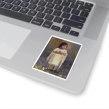 Don Crowley - Apache Child (Native Americans in Art) STICKER Vinyl Kiss-Cut Decal - The Sticker Space